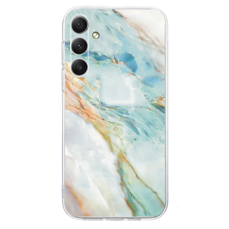For Samsung Galaxy S25 FE 5G Colorful Painting Pattern TPU Phone Case(Marble)