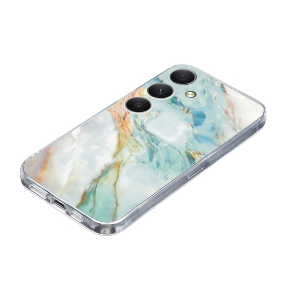For Samsung Galaxy S25 FE 5G Colorful Painting Pattern TPU Phone Case(Marble)