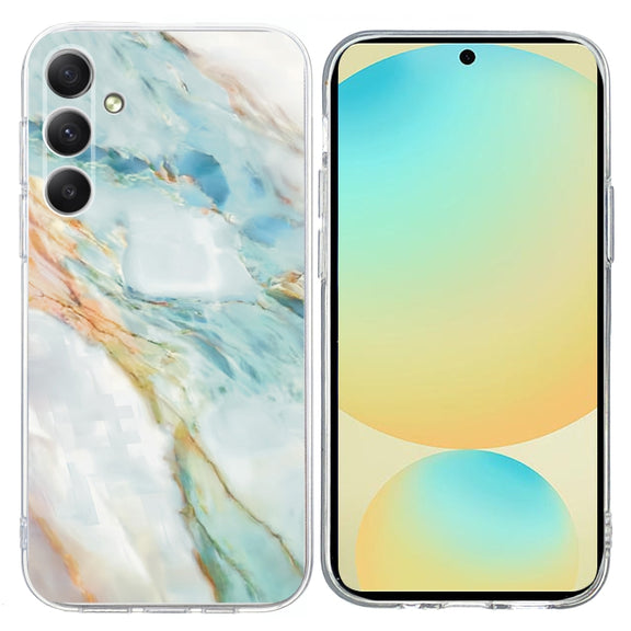 For Samsung Galaxy S25 FE 5G Colorful Painting Pattern TPU Phone Case(Marble)