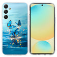 For Samsung Galaxy S25 FE 5G Colorful Painting Pattern TPU Phone Case(Blue Butterflies) - free shipping - PMC Jewellery - Order now!