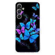 For Samsung Galaxy S25 FE 5G Colorful Painting Pattern TPU Phone Case(Color Butterflies)