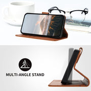 For Huawei Pura 70 Triangle Pattern Buckle Clasp Leather Phone Case(Brown)