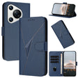 For Huawei Pura 70 Triangle Pattern Buckle Clasp Leather Phone Case(Royal Blue) - Huawei Cases by PMC Jewellery | Online Shopping South Africa | PMC Jewellery | Buy Now Pay Later Mobicred