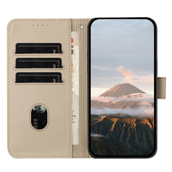 For Huawei Pura 70 Triangle Pattern Buckle Clasp Leather Phone Case(Gold)