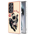 For Samsung Galaxy S25 Ultra 5G Electroplating Dual-side IMD Phone Case with Ring Holder(Lucky Dog) - Galaxy S25 Ultra 5G Cases by PMC TechLife | Online Shopping South Africa | PMC TechLife | Buy Now Pay Later Mobicred