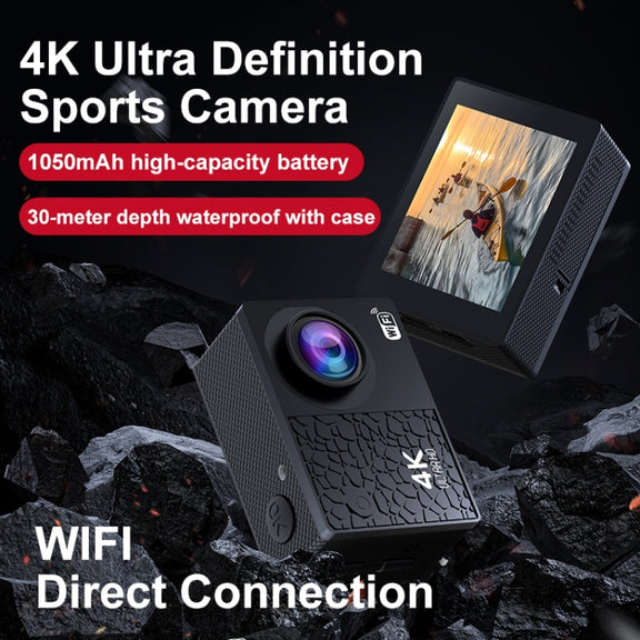 I5-360 2.0 inch IPS HD Screen Wide Angle 4K Action Camera, Specification:without Remote Control