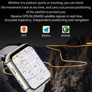 UNIWA DM66 4G Calling Smart Watch, 4GB+64GB, 1.99 inch IPS Screen Android 9.0 Support WiFi GPS(Silver)