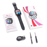 UNIWA DM66 4G Calling Smart Watch, 4GB+64GB, 1.99 inch IPS Screen Android 9.0 Support WiFi GPS(Silver)