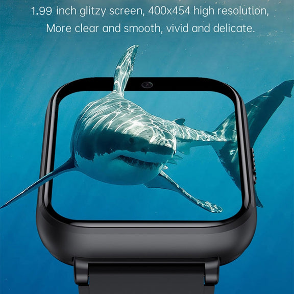 UNIWA DM66 4G Calling Smart Watch, 4GB+64GB, 1.99 inch IPS Screen Android 9.0 Support WiFi GPS(Silver)