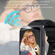 UNIWA DM66 4G Calling Smart Watch, 4GB+64GB, 1.99 inch IPS Screen Android 9.0 Support WiFi GPS(Silver)