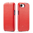 For iPhone 16e Fierre Shann 64 Texture Vertical Flip PU Leather Phone Case(Red) - free shipping - PMc TechLife - Order now!