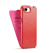 For iPhone 16e Fierre Shann 64 Texture Vertical Flip PU Leather Phone Case(Red)