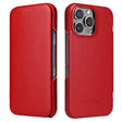 For iPhone 16 Pro Max Fierre Shann Top Layer Cowhide Business Magnetic Leather Phone Case(Red) - free shipping - PMC Jewellery - Order now!