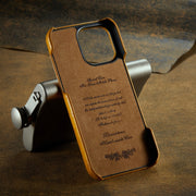 For iPhone 16 Pro Max Fierre Shann Retro Oil Wax Texture Card Slots PU Leather Phone Case(Yellow)