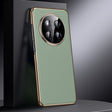 For Honor X60 Pro Genuine Leather PC Phone Case(Green) - Honor Cases by PMC TechLife | Online Shopping South Africa | PMC TechLife | Buy Now Pay Later Mobicred