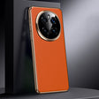 For Honor Magic7 Pro Genuine Leather PC Phone Case(Orange) - Honor Cases by PMC TechLife | Online Shopping South Africa | PMC TechLife | Buy Now Pay Later Mobicred