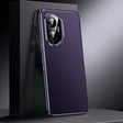 For Honor 300 Genuine Leather PC Phone Case(Dark Purple) - Honor Cases by PMC TechLife | Online Shopping South Africa | PMC TechLife | Buy Now Pay Later Mobicred
