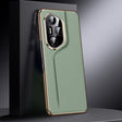 For Honor 300 Pro Genuine Leather PC Phone Case(Green) - Honor Cases by PMC TechLife | Online Shopping South Africa | PMC TechLife | Buy Now Pay Later Mobicred