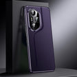 For Honor 300 Pro Genuine Leather PC Phone Case(Dark Purple) - Honor Cases by PMC TechLife | Online Shopping South Africa | PMC TechLife | Buy Now Pay Later Mobicred