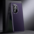 For Honor 300 Ultra Genuine Leather PC Phone Case(Dark Purple) - Honor Cases by PMC TechLife | Online Shopping South Africa | PMC TechLife | Buy Now Pay Later Mobicred