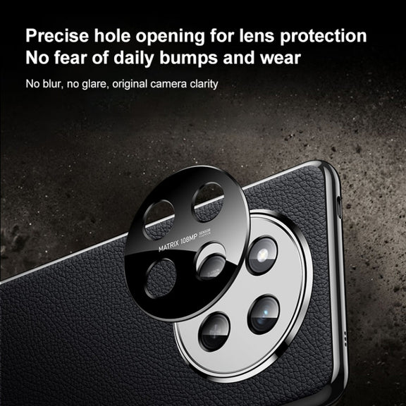 For Honor 300 Ultra Genuine Leather PC Phone Case(Black)