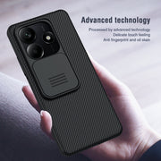 For Redmi Note 14 5G NILLKIN Black Mirror Series Camshield PC Phone Case(Black)