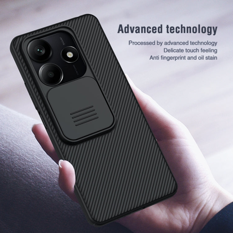 For Redmi Note 14 5G NILLKIN Black Mirror Series Camshield PC Phone Case(Black)
