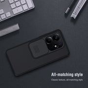 For Redmi Note 14 5G NILLKIN Black Mirror Series Camshield PC Phone Case(Black)