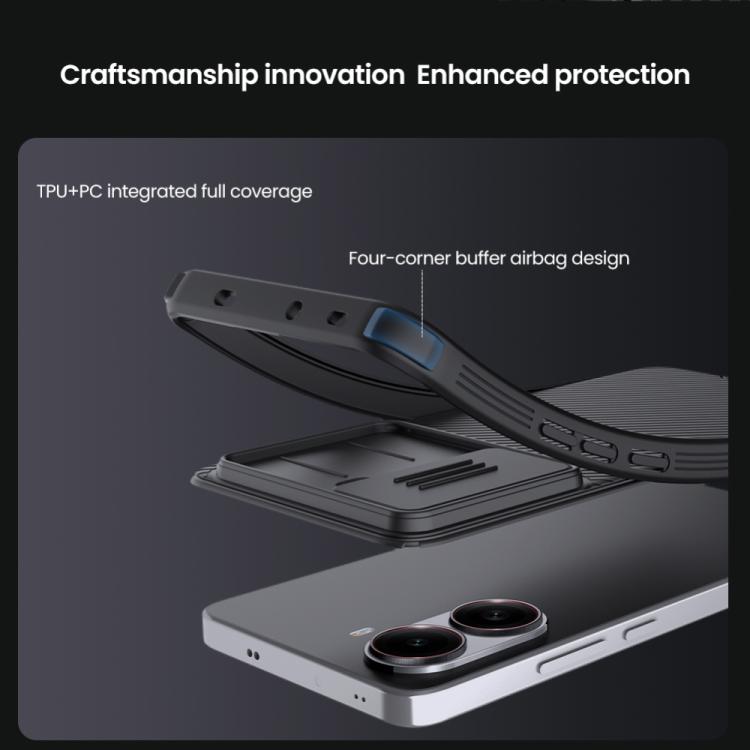 For Redmi Turbo 4 NILLKIN CamShield Pro PC Phone Case(Blue)