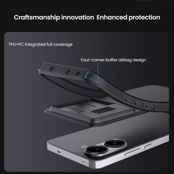 For Redmi Turbo 4 NILLKIN CamShield Pro PC Phone Case(Black)