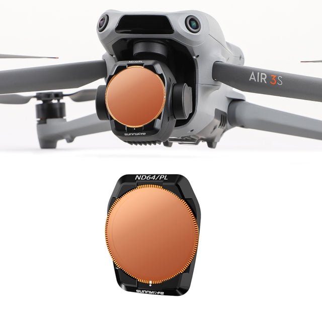 For DJI Air 3S Sunnylife Camera Lens Filter, Filter:ND64PL