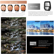 For DJI Air 3S Sunnylife Camera Lens Filter, Filter:3 in 1 CPL ND8 ND16