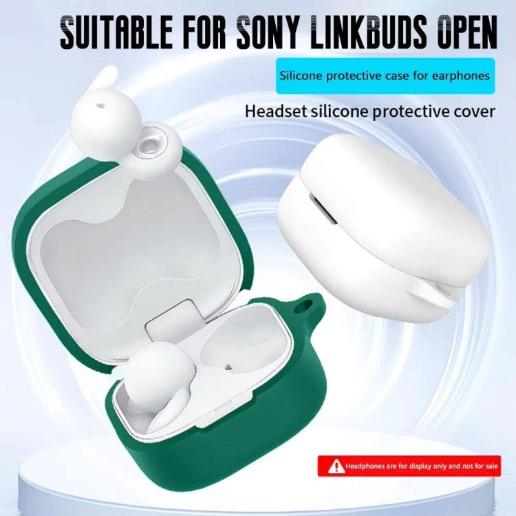 For Sony linkBuds Open Headset Silicone Protective Case(Green)