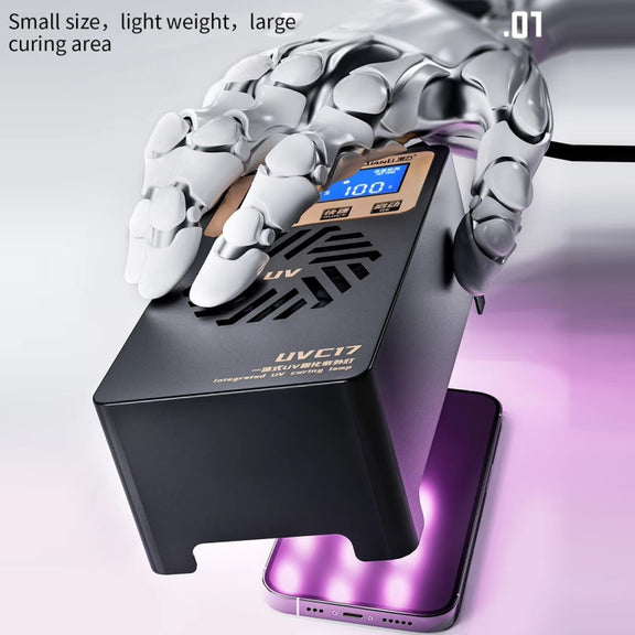 Qianli UVC17 7 inch Integrated UV Curing Lamp with Timing Function, Plug:US Plug