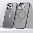 For iPhone 16 Pro Max SULADA Light Sand MagSafe Magnetic PC Hybrid TPU Phone Case(Grey) - free shipping - PMC Jewellery - Order now!