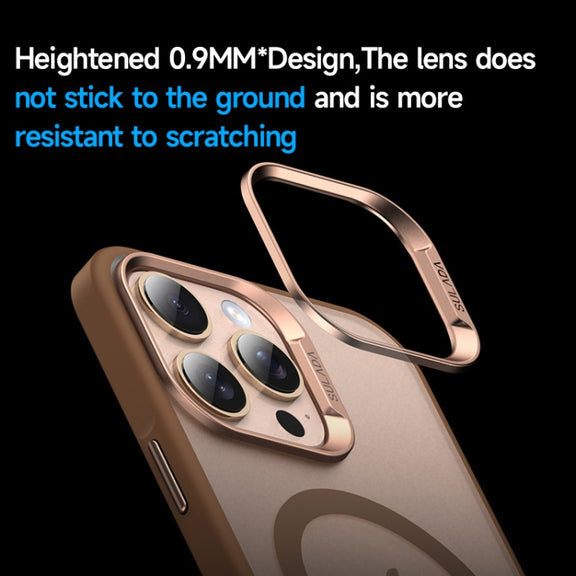 For iPhone 16 Plus SULADA Light Sand MagSafe Magnetic PC Hybrid TPU Phone Case(Grey)