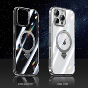 For iPhone 16 Pro SULADA Transparent MagSafe Magnetic Holder Phone Case