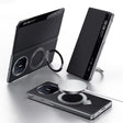 For Huawei Mate X5 / X3 SULADA Smart View Window MagSafe Magnetic Holder Leather Phone Case(Black) - Huawei Cases by SULADA | Online Shopping South Africa | PMC TechLife | Buy Now Pay Later Mobicred