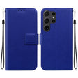 For Samsung Galaxy S25 Ultra 5G Ultra-thin Voltage Magnetic Buckle Leather Phone Case(Blue) - Galaxy S25 Ultra 5G Cases by PMC TechLife | Online Shopping South Africa | PMC TechLife | Buy Now Pay Later Mobicred