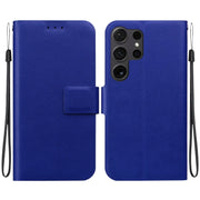 For Samsung Galaxy S25 Ultra 5G Ultra-thin Voltage Magnetic Buckle Leather Phone Case(Blue)