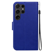For Samsung Galaxy S25 Ultra 5G Ultra-thin Voltage Magnetic Buckle Leather Phone Case(Blue)
