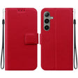 For Samsung Galaxy S25+ 5G Ultra-thin Voltage Magnetic Buckle Leather Phone Case(Red) - Galaxy S25+ 5G Cases by PMC TechLife | Online Shopping South Africa | PMC TechLife | Buy Now Pay Later Mobicred