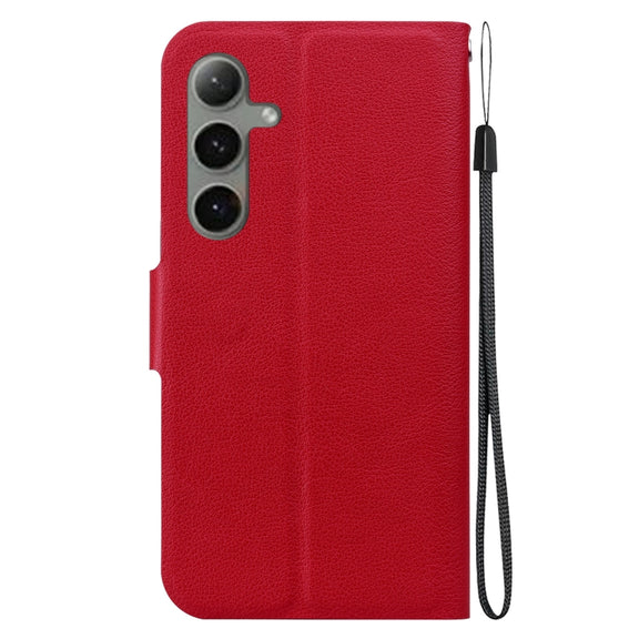 For Samsung Galaxy S25+ 5G Ultra-thin Voltage Magnetic Buckle Leather Phone Case(Red)