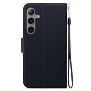 For Samsung Galaxy S25+ 5G Ultra-thin Voltage Magnetic Buckle Leather Phone Case(Black)
