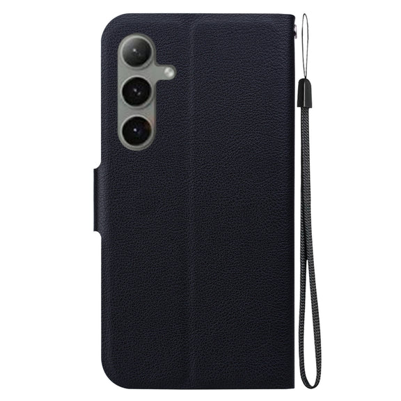 For Samsung Galaxy S25+ 5G Ultra-thin Voltage Magnetic Buckle Leather Phone Case(Black)