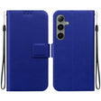 For Samsung Galaxy S25+ 5G Ultra-thin Voltage Magnetic Buckle Leather Phone Case(Blue) - Galaxy S25+ 5G Cases by PMC Jewellery | Online Shopping South Africa | PMC Jewellery | Buy Now Pay Later Mobicred