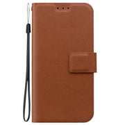 For Samsung Galaxy S25 5G Ultra-thin Voltage Magnetic Buckle Leather Phone Case(Brown)