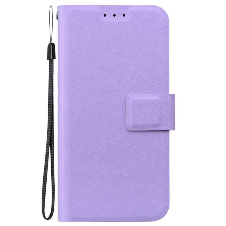 For Samsung Galaxy S25 5G Ultra-thin Voltage Magnetic Buckle Leather Phone Case(Purple)