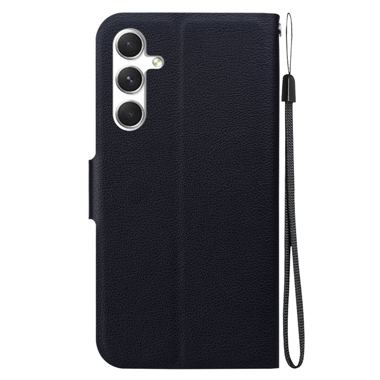 For Samsung Galaxy S25 5G Ultra-thin Voltage Magnetic Buckle Leather Phone Case(Black)