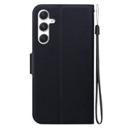 For Samsung Galaxy S25 5G Ultra-thin Voltage Magnetic Buckle Leather Phone Case(Black)